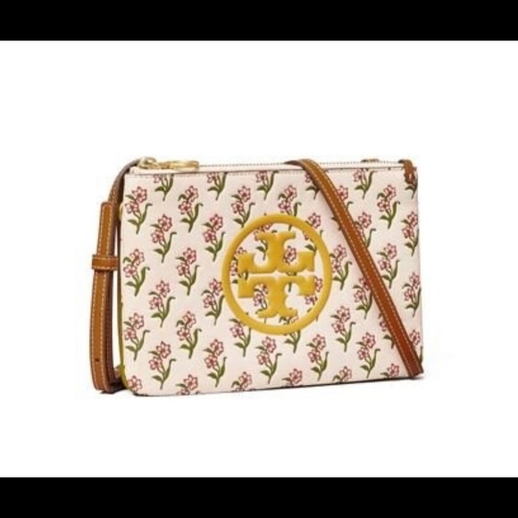 TORY BURCH - PERRY BOMBÉ PRINTED DOUBLE-ZIP MINI BAG NEW! - Picture 2 of 5